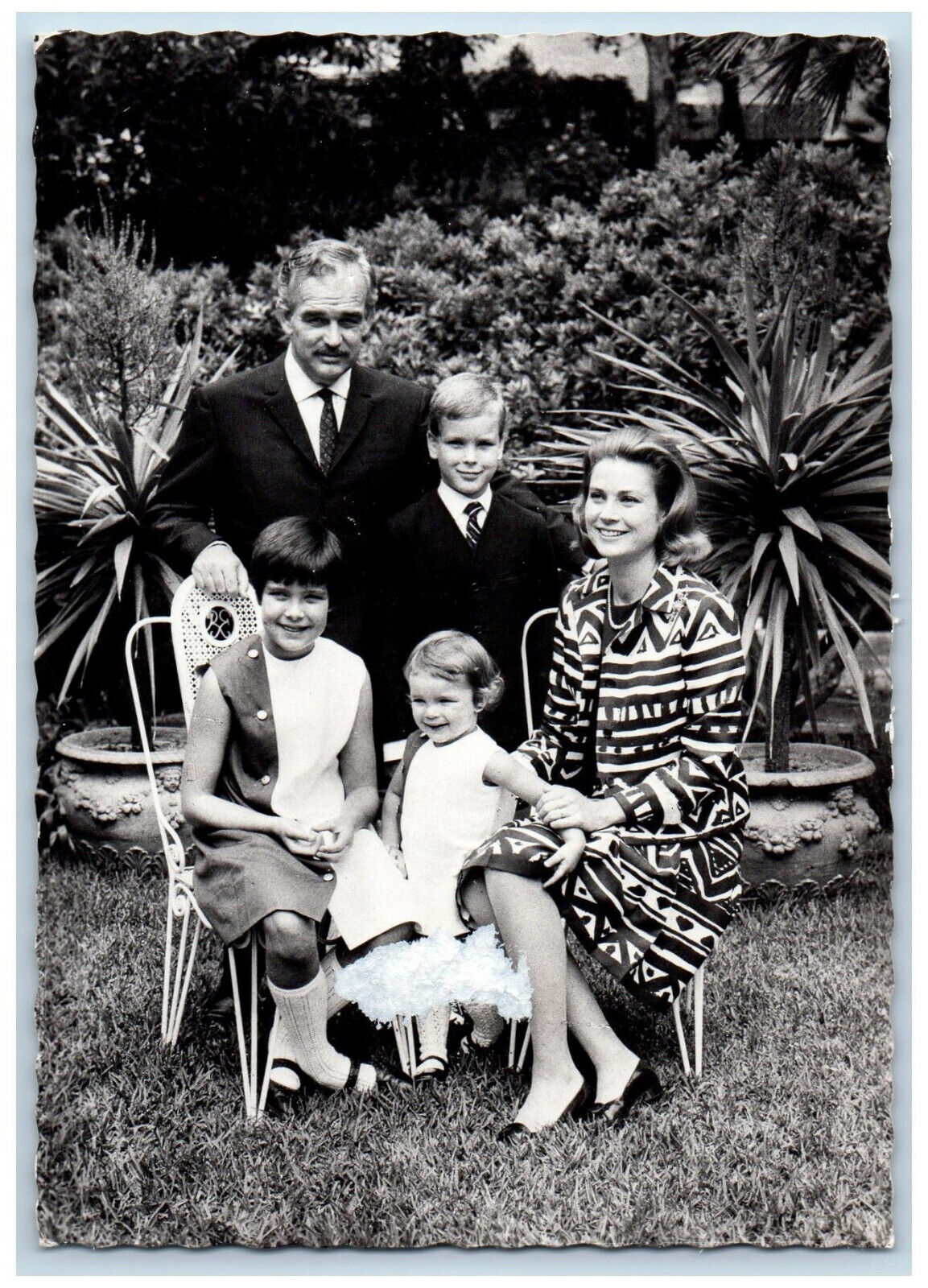 Monaco Postcard Royal Family Princesses and Prince LL.AA.SS. c1950\'s RPPC Photo