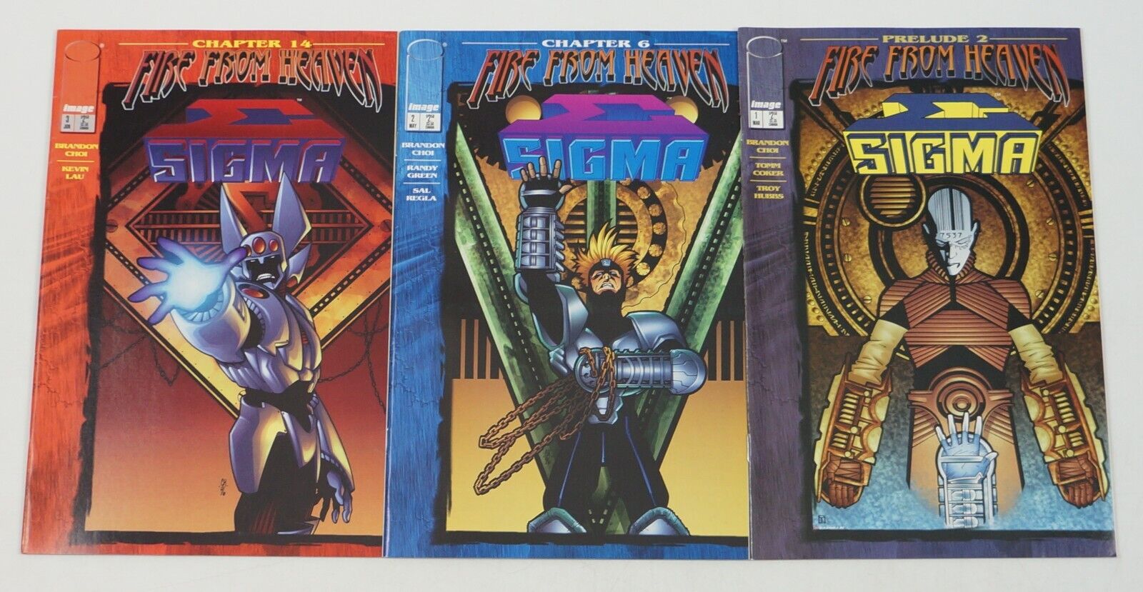 Sigma #1-3 VF complete series - Fire from Heaven crossover Image Comics set 2