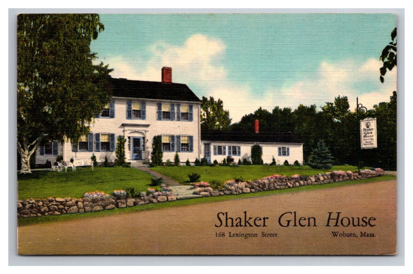 Postcard Woburn Massachusetts Shaker Glen House