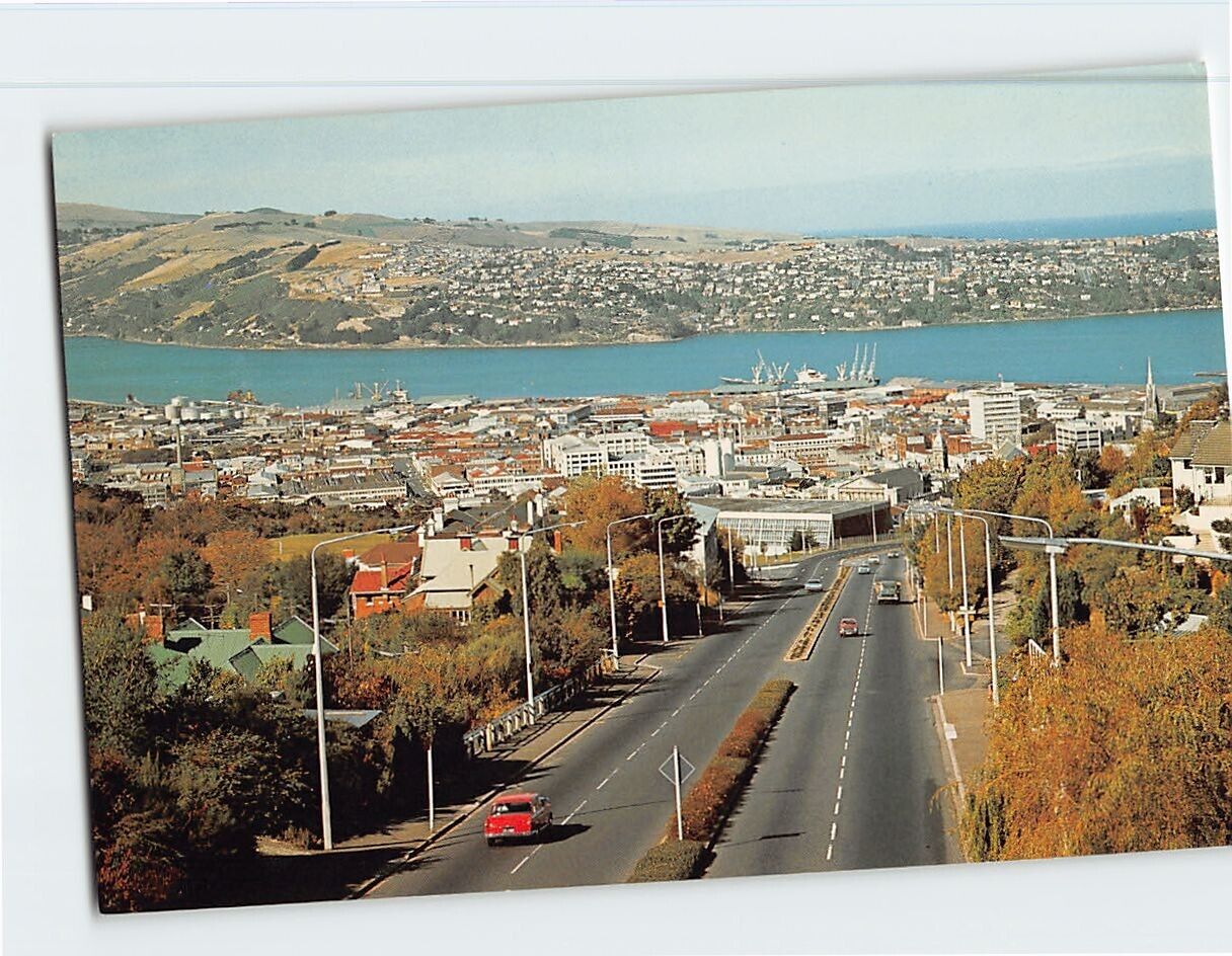 Postcard Dunedin City From Stuart Street Bridge Dunedin New Zealand