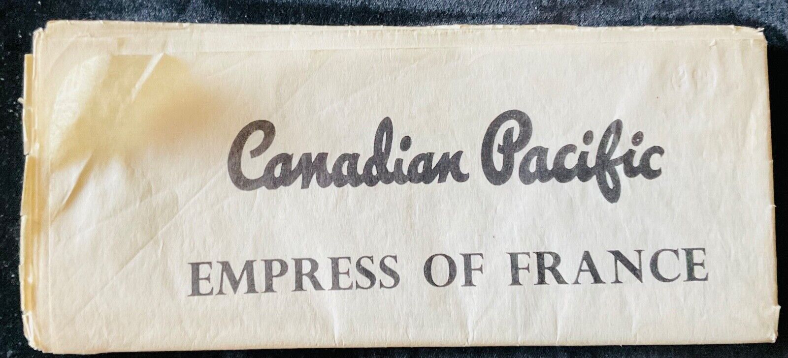 HUGE Canadian Pacific Empress of France Deck Plan 1958