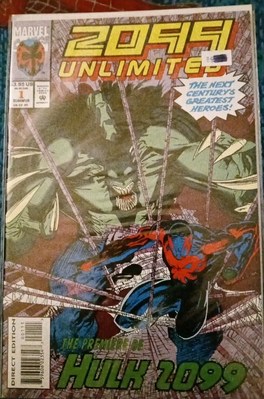 Incredible Hulk 2099 Unlimited #1 1993 Marvel Comics Comic Book Spiderman Unread