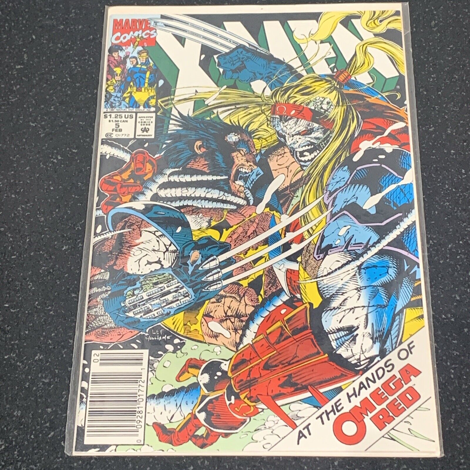 X-MEN #5 (Marvel Comics 1992) Jim Lee, OMEGA RED 2nd Appearance, NICE