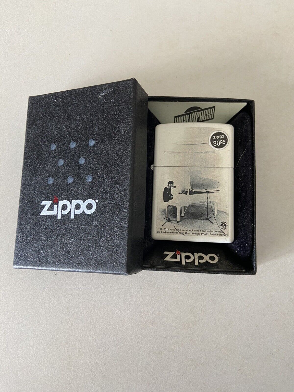 Zippo Lighter - John Lennon - Imagine - The Beatles - Piano - Rare - 28731
