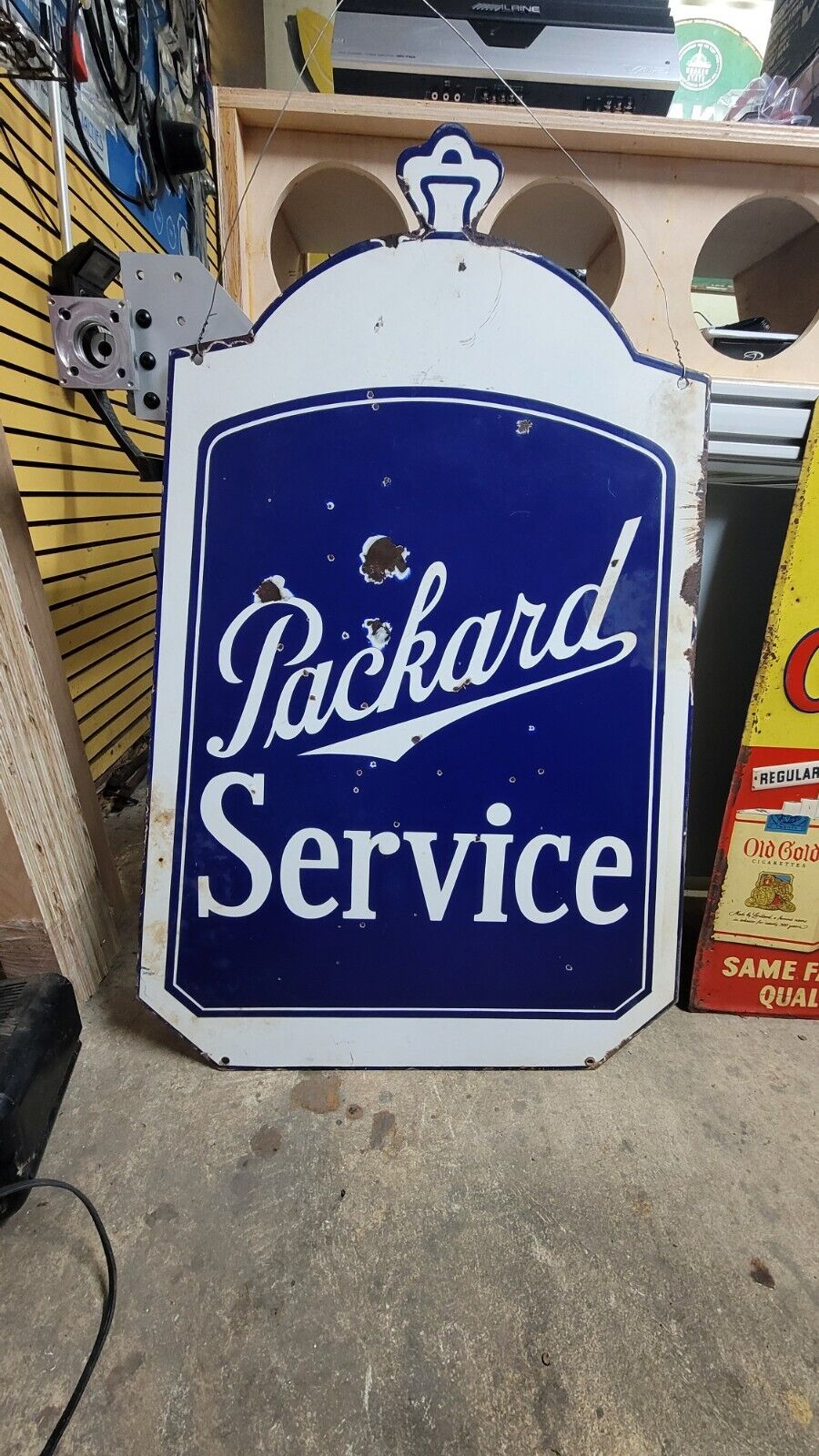 Packard Service Original Porcelain Sign 1930s