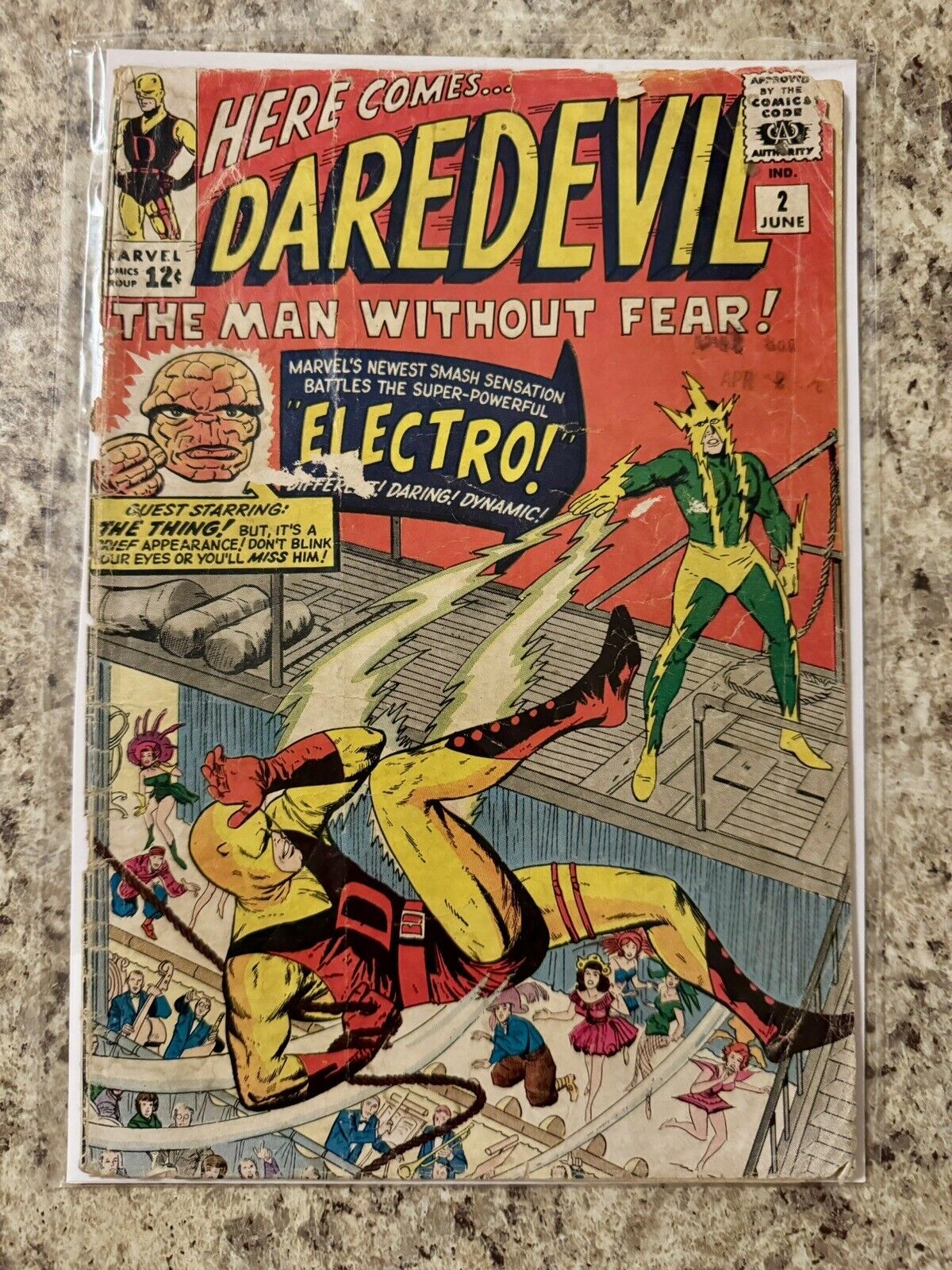 Daredevil #2 GD 2nd app Daredevil and Electro FF app  1964 Missing Pg 6