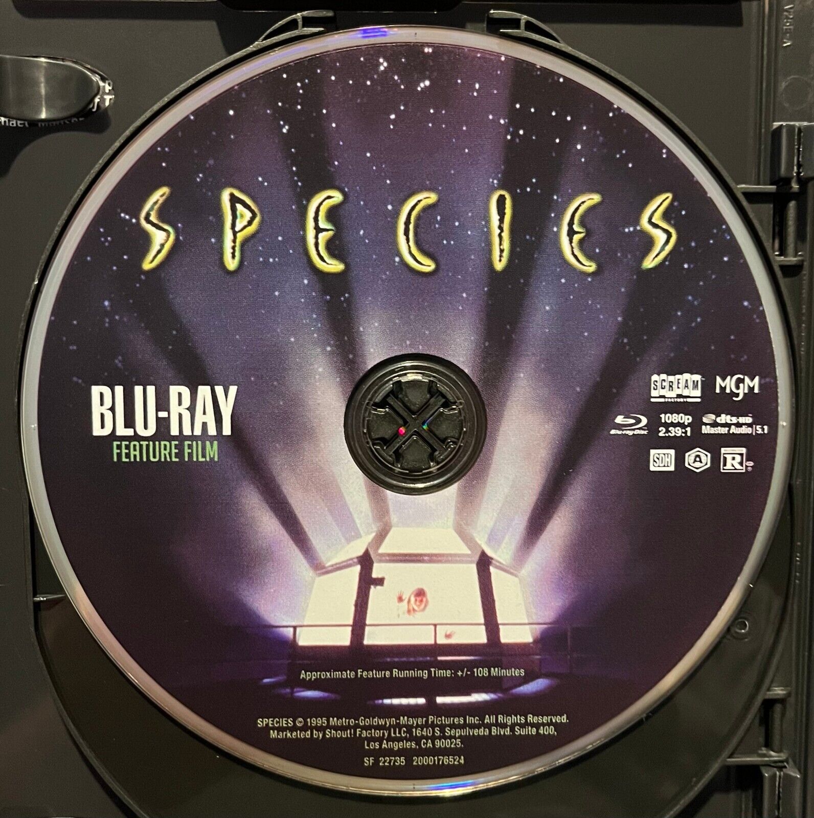 Species (Blu-ray, 2022, 2 Discs) - 2022 Scream Factory 4K Scan Restoration