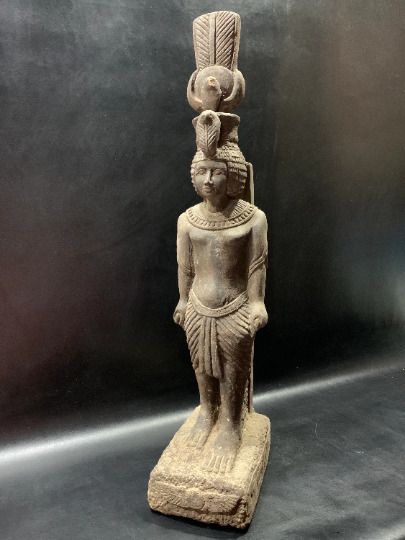 old magical ushabti made from old lime stone of ISIS Goddess of Magic