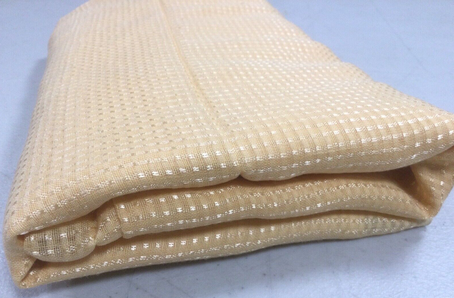 Vintage Lightweight Sheer Type Cotton Fabric See Thru 2 Yds x 33\