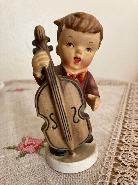 Vintage Hand painted Hummel Style Figurine 'The Little Cellist' 3304F Japan