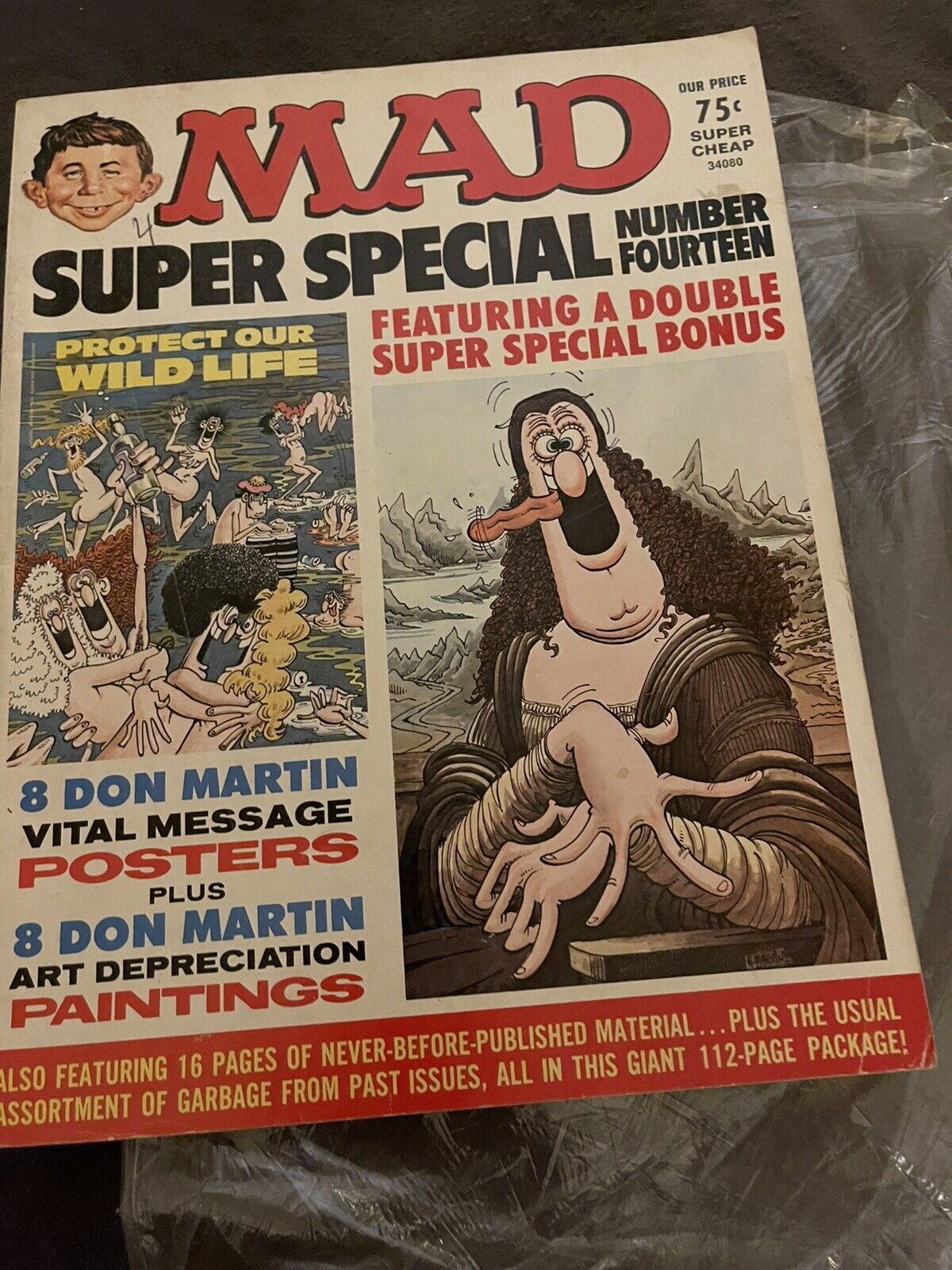 +++ MAD Magazine Super Special Number 14 1974 with inserts VG Shipping included