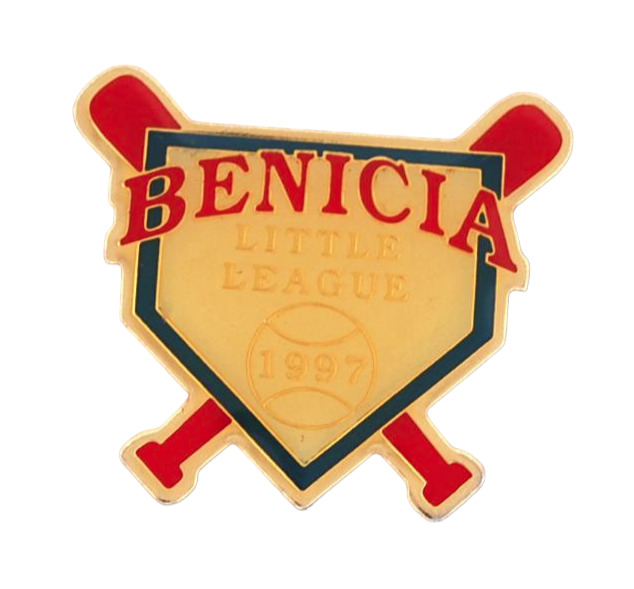 VTG 1997 BENICIA CALIFORNIA Little League Baseball Lapel Hat Pin