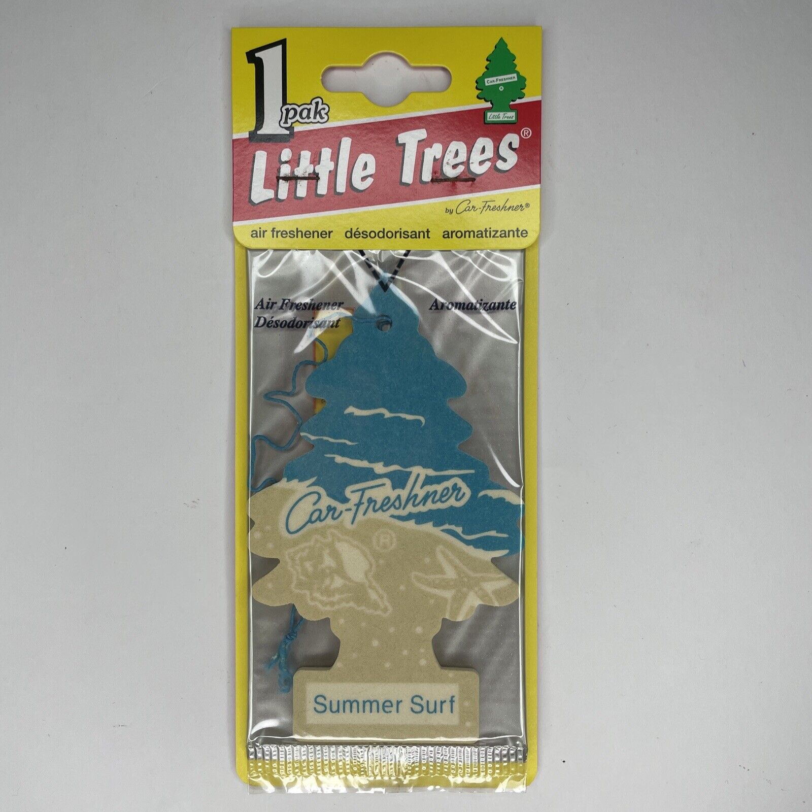 Little Tree Summer Surf Hanging Car Air Freshener Discontinued Scent 2005