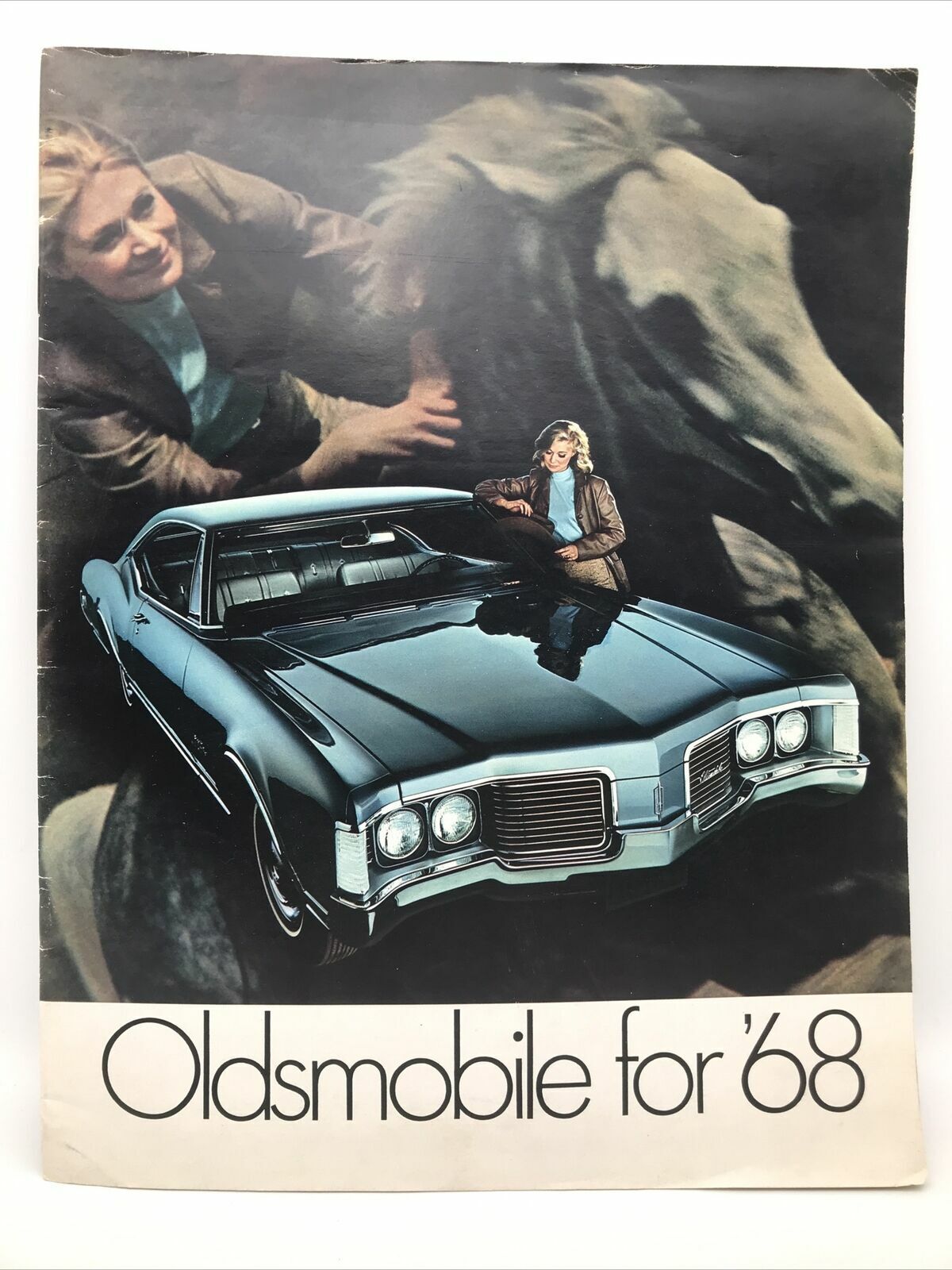 1968 OLDSMOBILE ROCKET ACTION CARS LARGE 10.5x13 Dealer Full Catalog Brochure