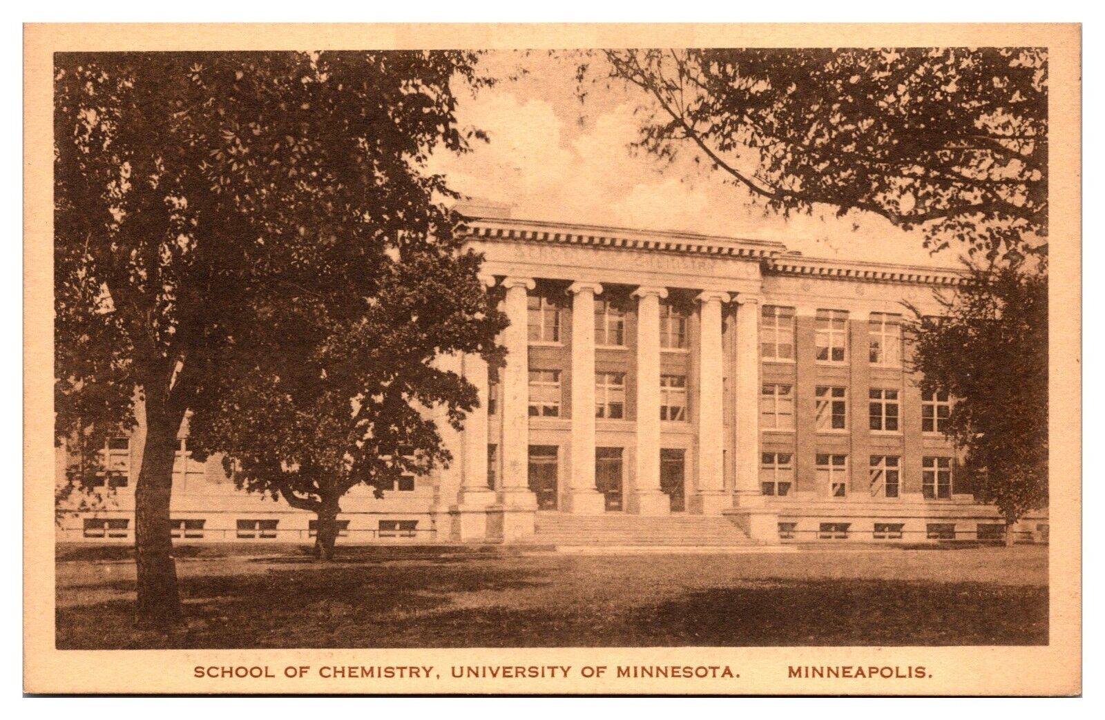Antique School of Chemistry, University of Minnesota, Minneapolis, MN Postcard