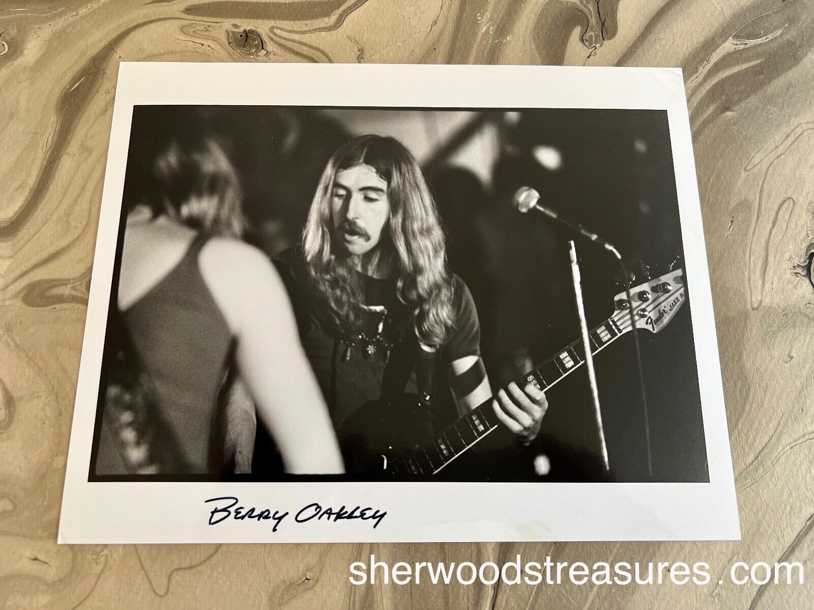 BERRY OAKLEY THE ALLMAN BROTHERS JIM MARSHALL STAMPED VINTAGE PHOTO 8\