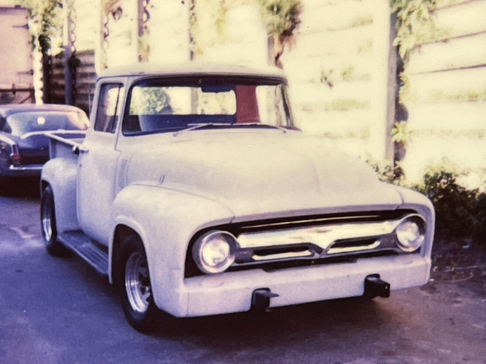 CCE 2 Photographs From 1980-90\'s Polaroid Artistic Of A 1956 F100 Truck