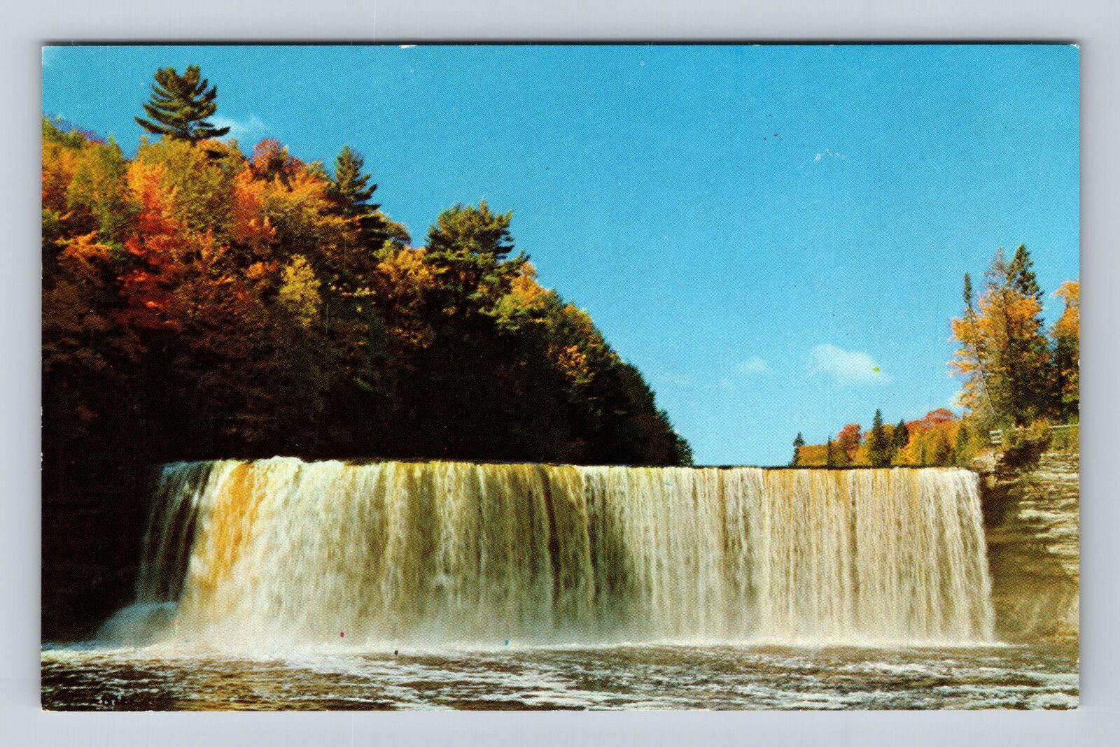 MI- Michigan, Upper Tahquamenon Falls, Antique, Vintage Souvenir Postcard
