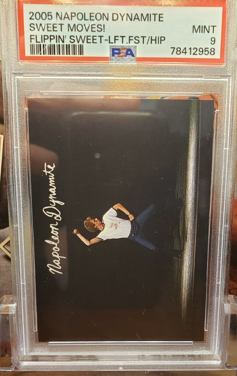 2005 NAPOLEON DYNAMITE RC Rookie Iconic SWEET MOVES PSA 9 MINT POP 4 none ^
