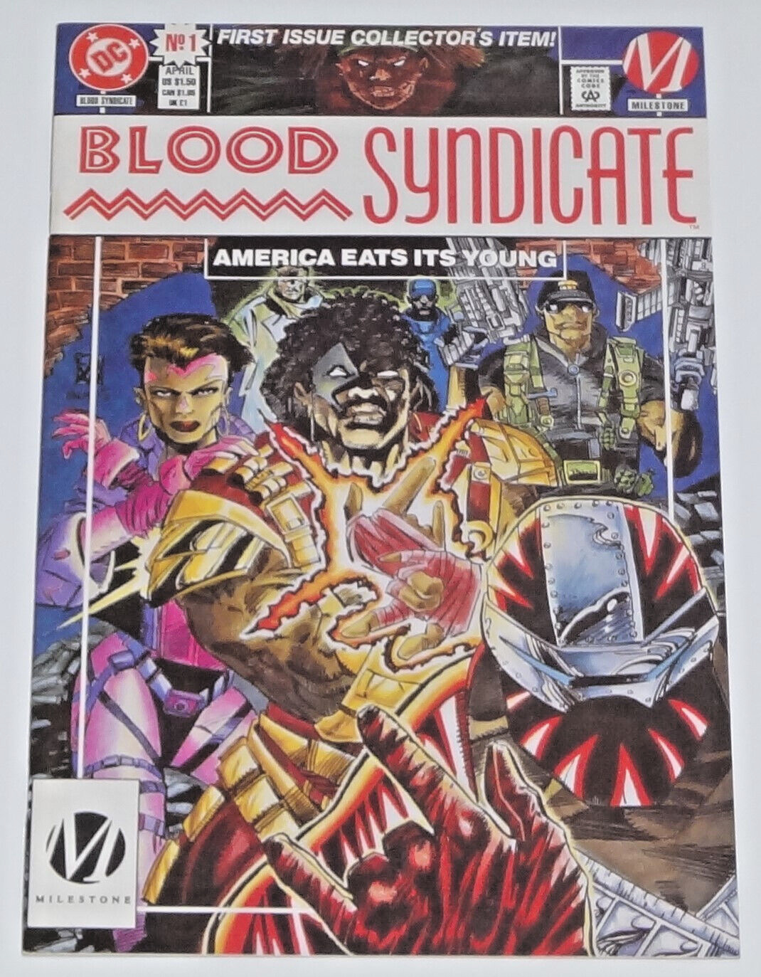 BLOOD SYNDICATE #1 VF/NM ISSUE 1993 DC MILESTONE 1st PRINT COMIC BOOK VELEZ JR