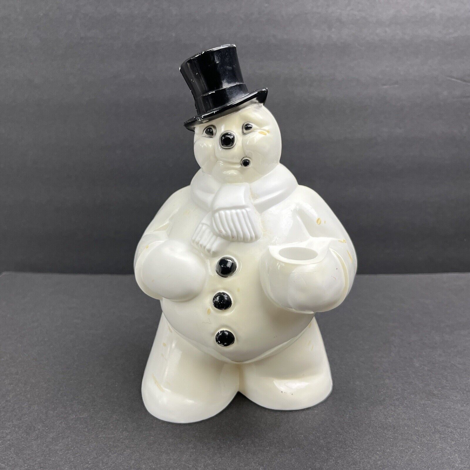 VTG Royalite Royal Electric Snowman Christmas Decor Plastic No Cord/Bulb 50s 60s