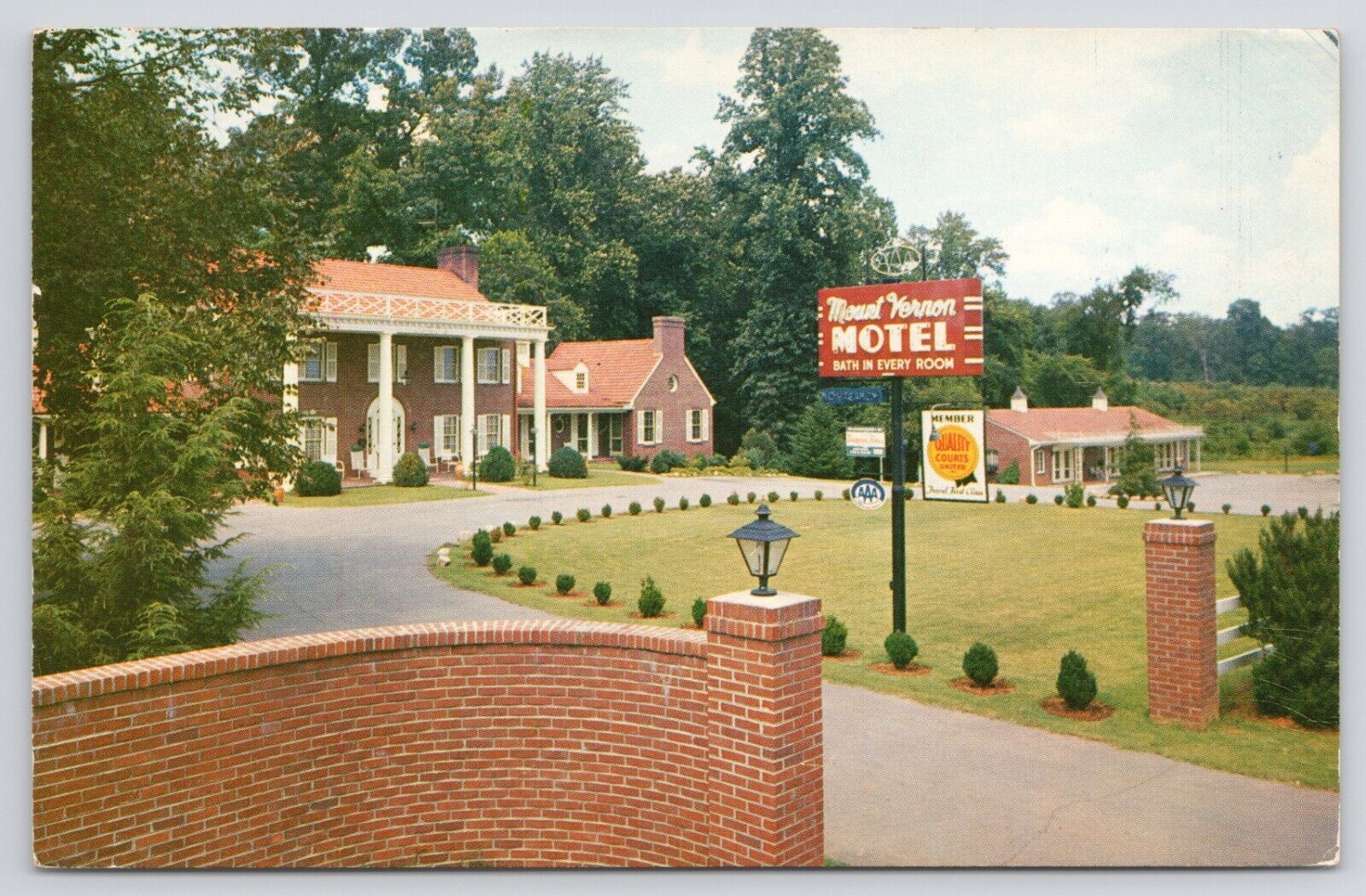 Knoxville Tennessee Mount Vernon Hotel 1960 Chrome Postcard