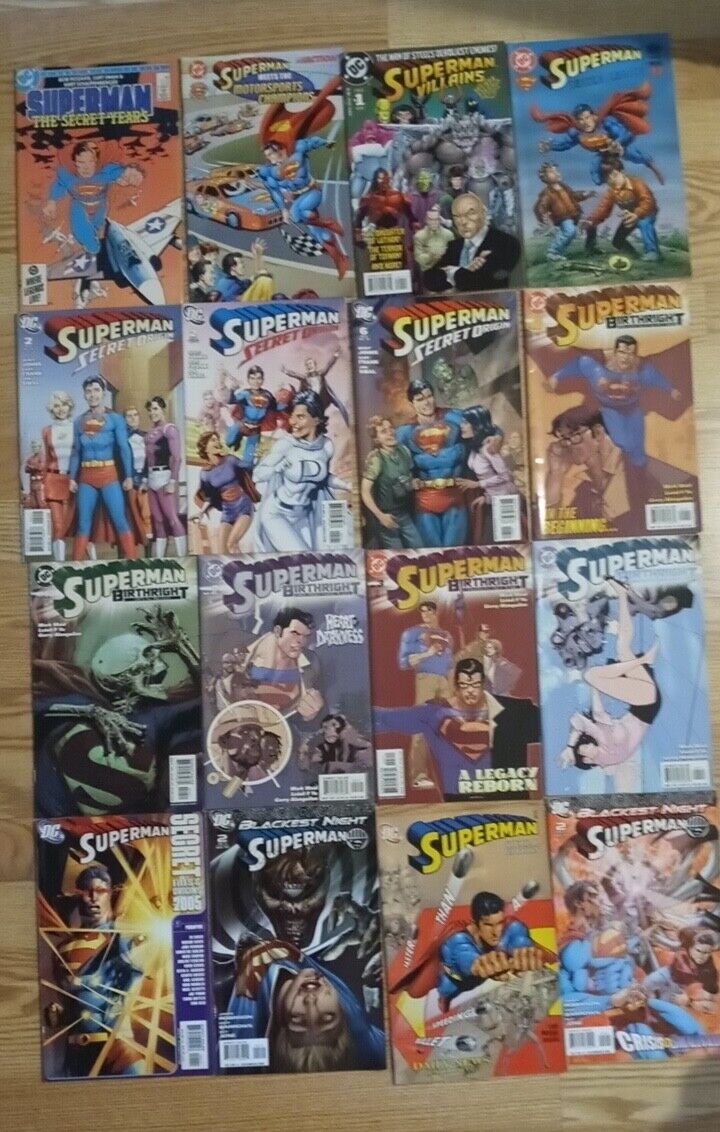 Superman Birthright, Secret Origin, Specials...set 16 DC Comics