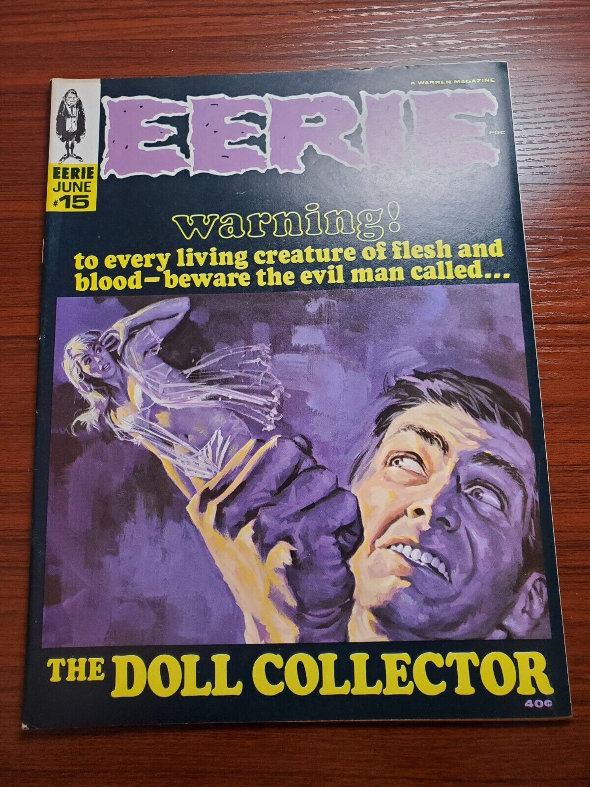 EERIE #15 Warren Horror Magazine 1967 FN+/VF