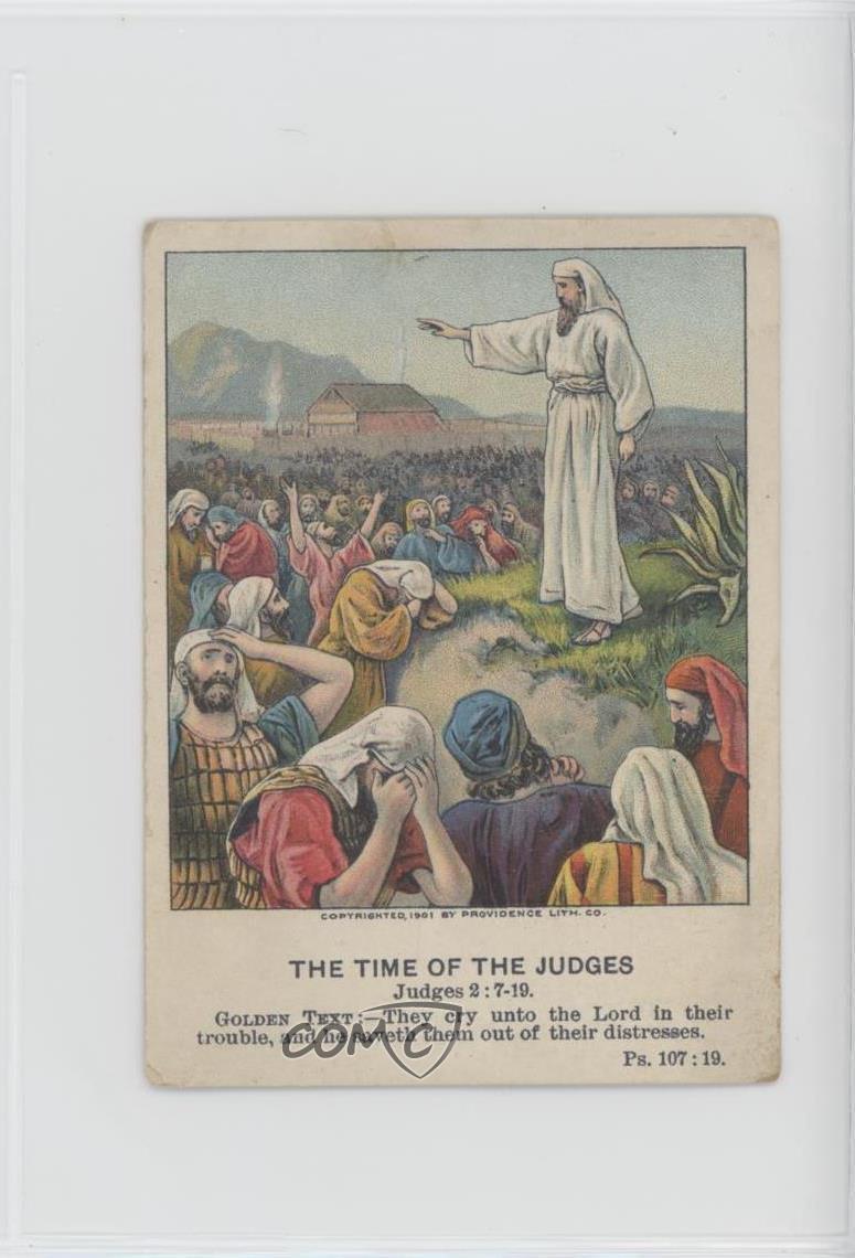 1878-1930 Little Pilgrim Lesson Pictures The Time of Judges #14-4-7 02lw