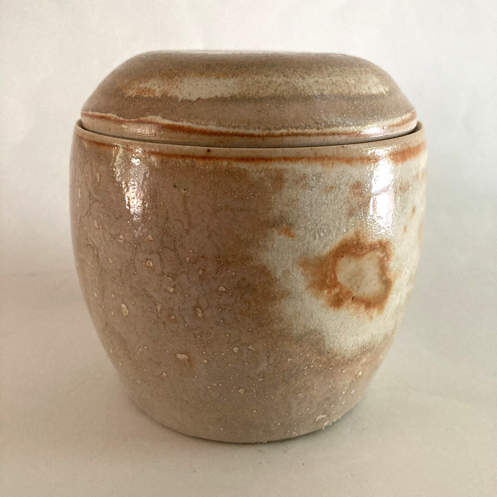 Skeletal Dropkick Glazed 4 Inch Stoneware Covered Jar