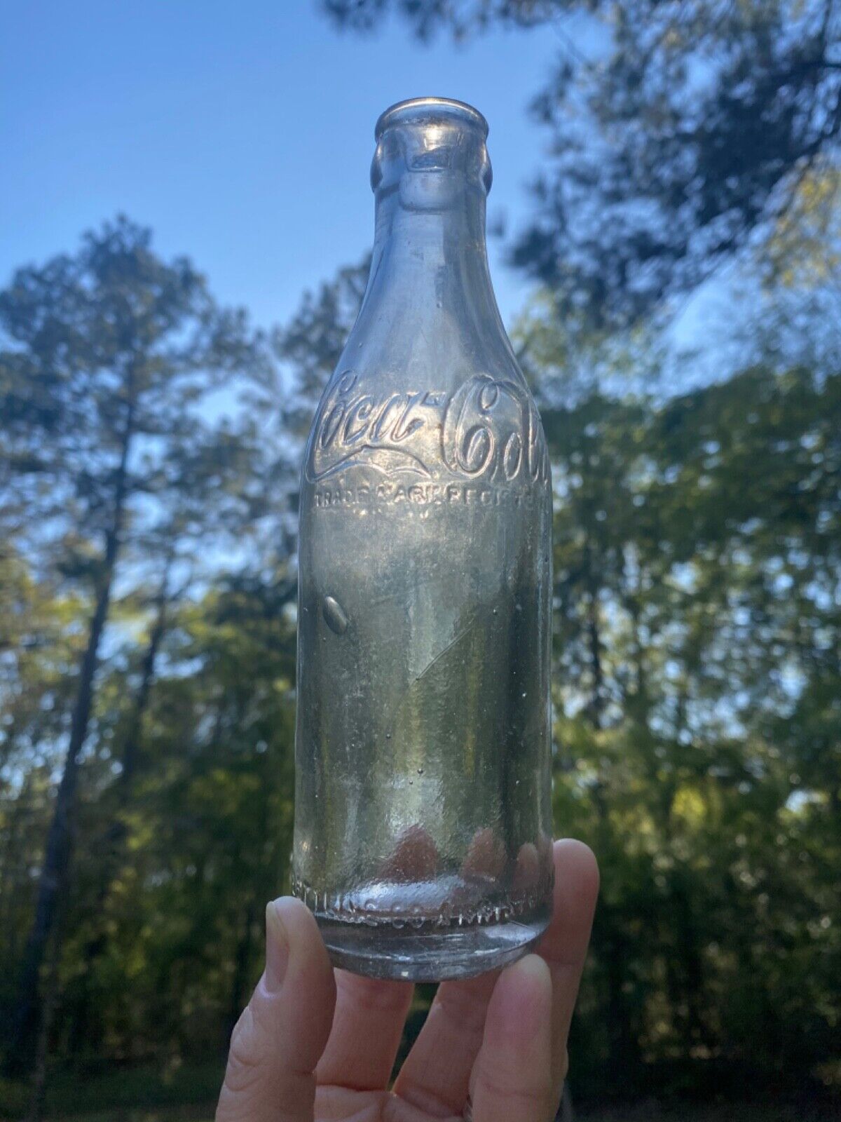Anniston Ala/ Alabama Shoulder Script Coca Cola Soda Bottle