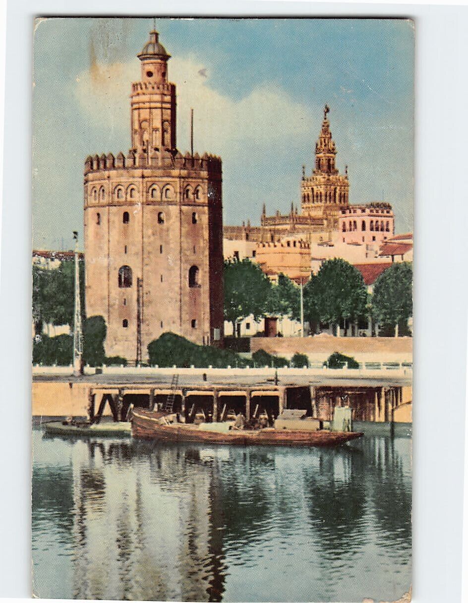 Postcard Gold Tower, Seville, Spain