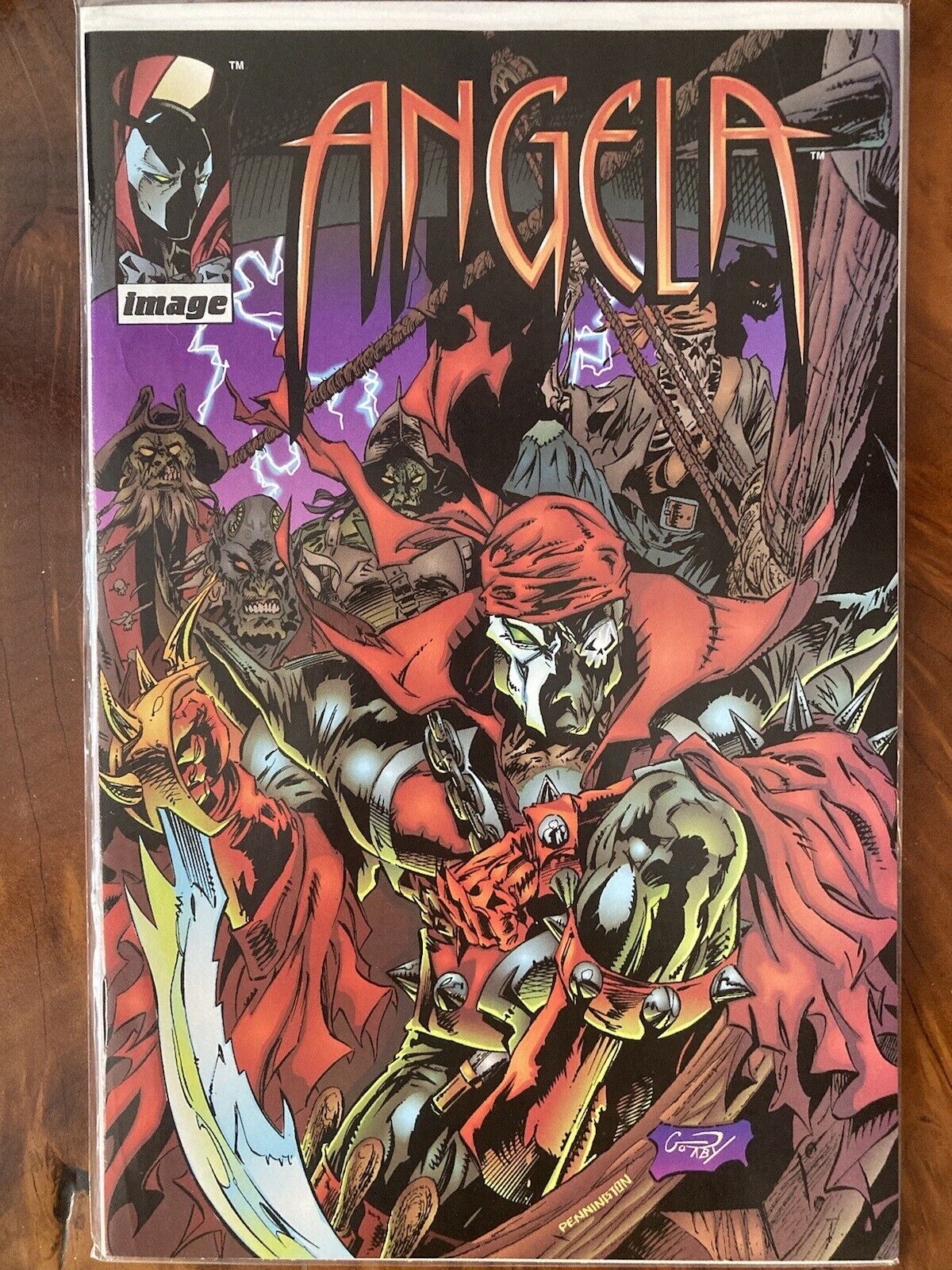 1995 IMAGE COMICS ANGELA SPECIAL EDITION PIRATE SPAWN COVER