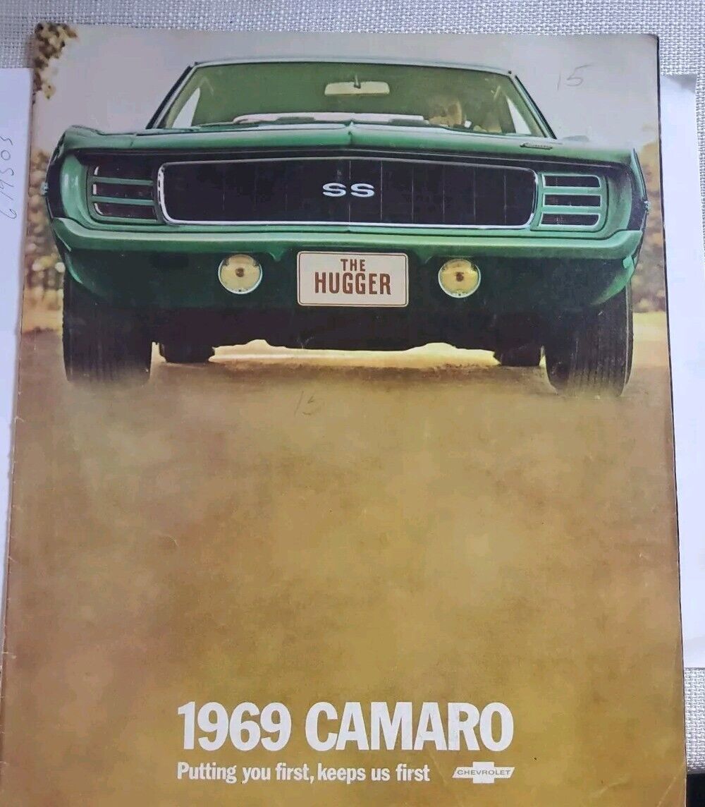 1969 Chevrolet Camaro Sales Brochure 69 Chevy Rally Sport A44