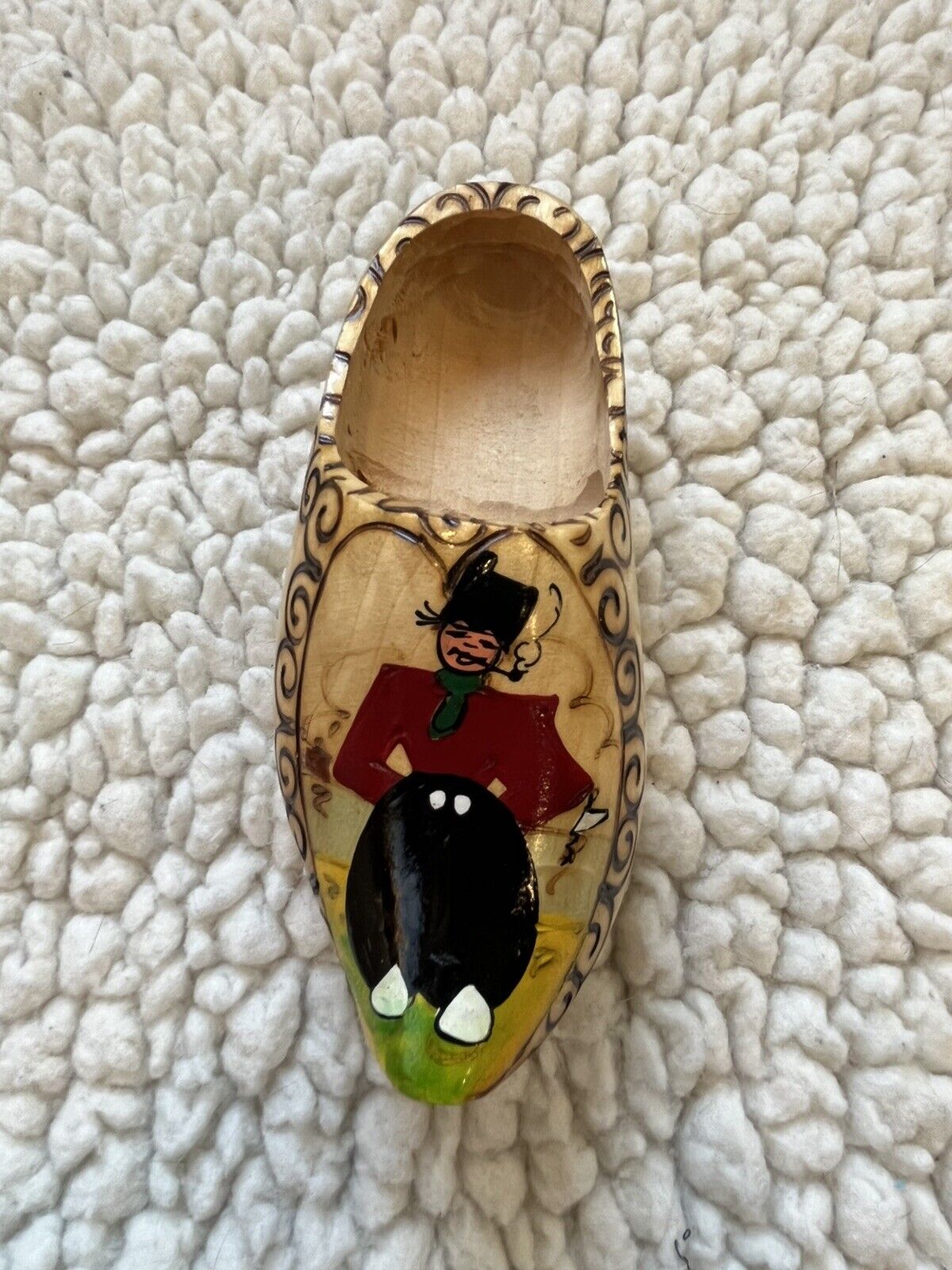 Vintage Holland Wooden Danish Dutch Hand Crafted Clog Shoe Wall Decor