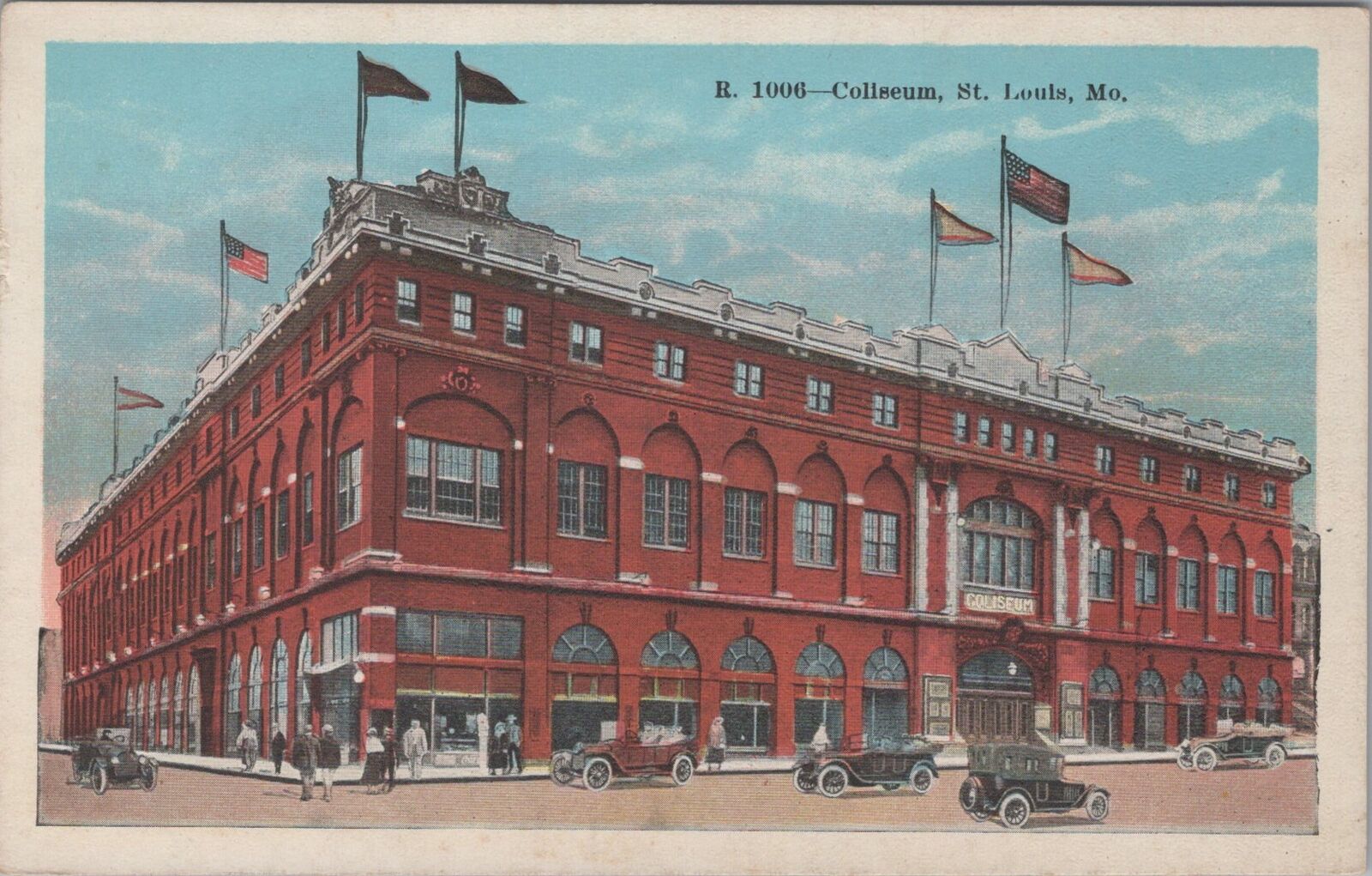 Coliseum, St. Louis Missouri Unposted Postcard