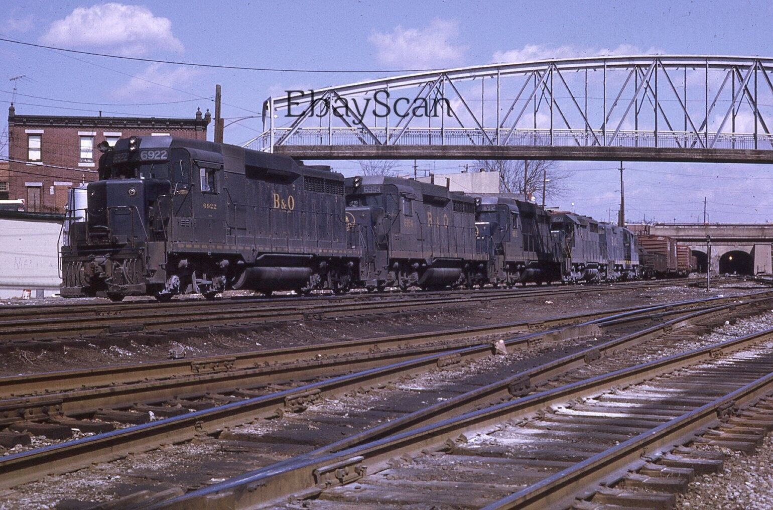 Original 35mm Kodachrome Slide B&O Baltimore & Ohio Railroad Train 1968