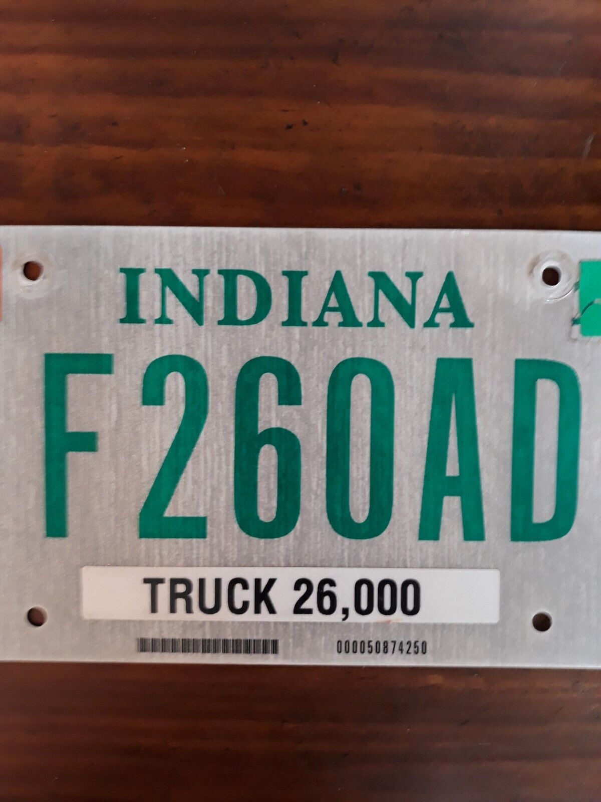 Indiana Farm License Plate 2/28/15 Birthday Birth Date February 28th 2015 Ag