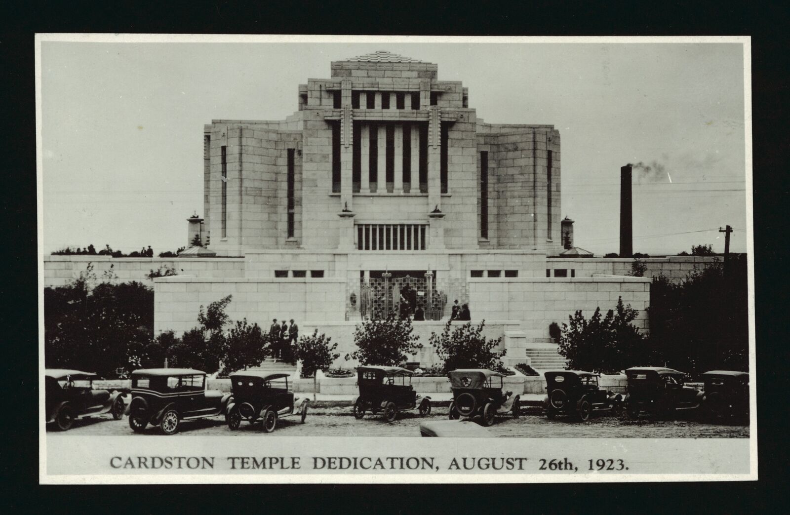 Cardston Temple Dedication August 26th 1923 - Cardston Alberta Tem- Old Photo