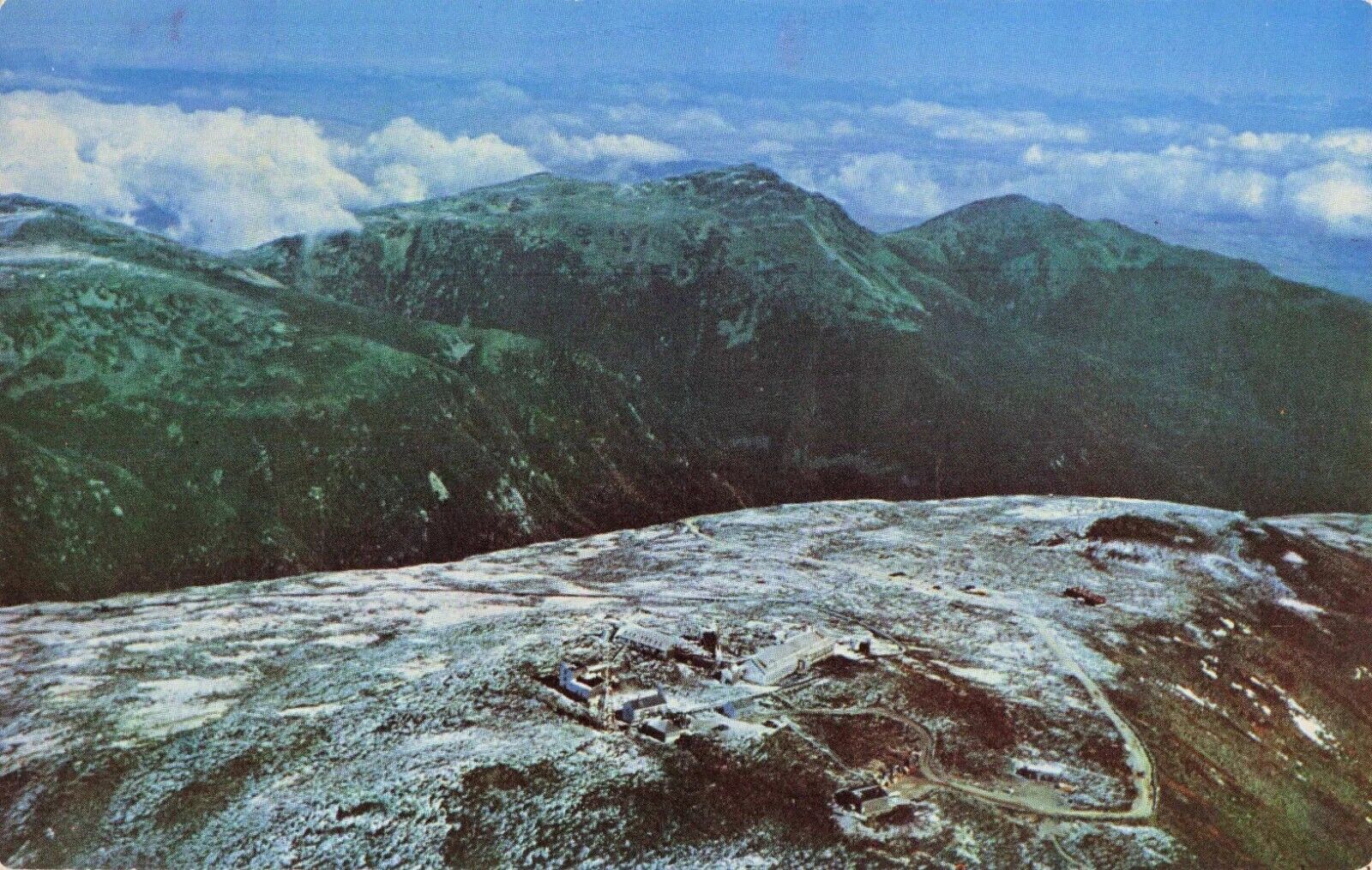 Mt Washington & Northern Peaks, White Mountains New Hampshire - PM 1953 Postcard
