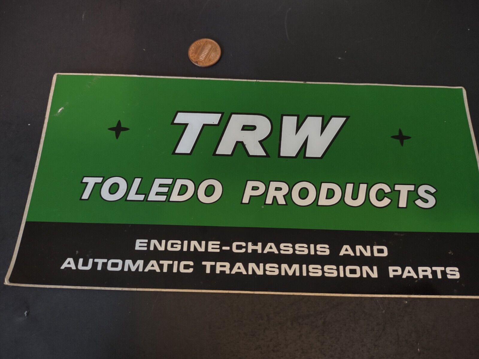 VINTAGE TRW TOLEDO PRODUCTS Sticker / Decal  ORIGINAL OLD STOCK
