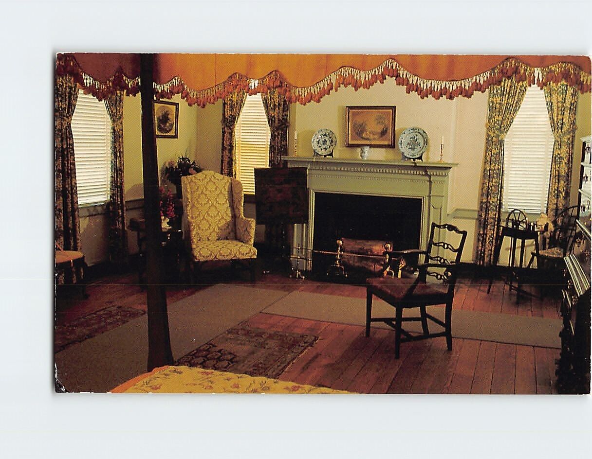 Postcard Interior Mary Washington House Fredericksburg Virginia USA