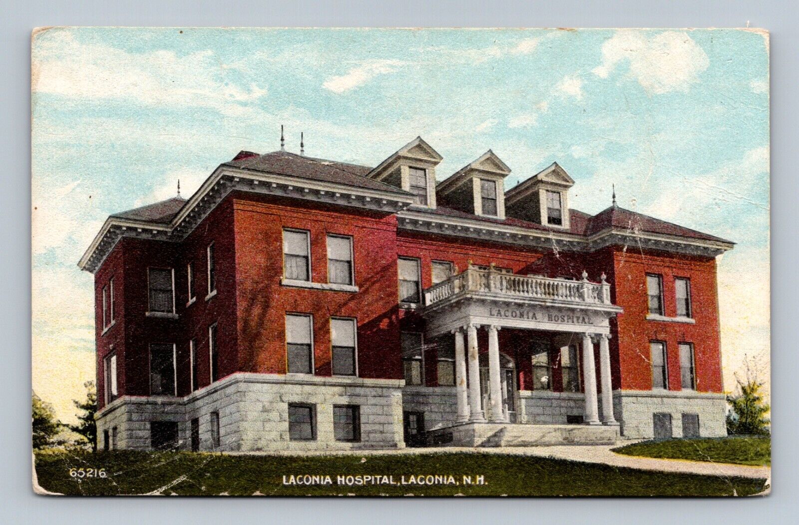 Hospital Building Laconia New Hampshire NH Postcard  #2