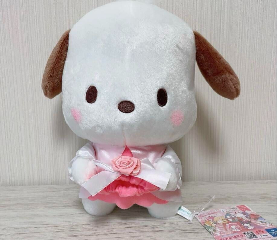 Sanrio Pochacco Favorite Wedding BIG Plush Doll Stuffed Toy 28cm Furyu 2024 NEW