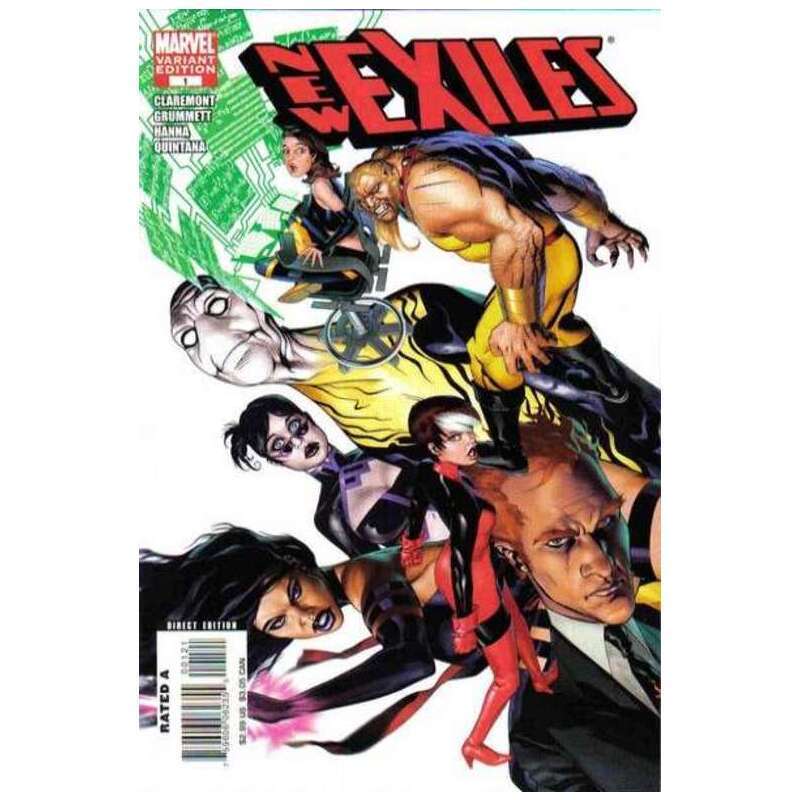 New Exiles (2008 series) #1 Cover 2 in VF minus condition. Marvel comics [c{