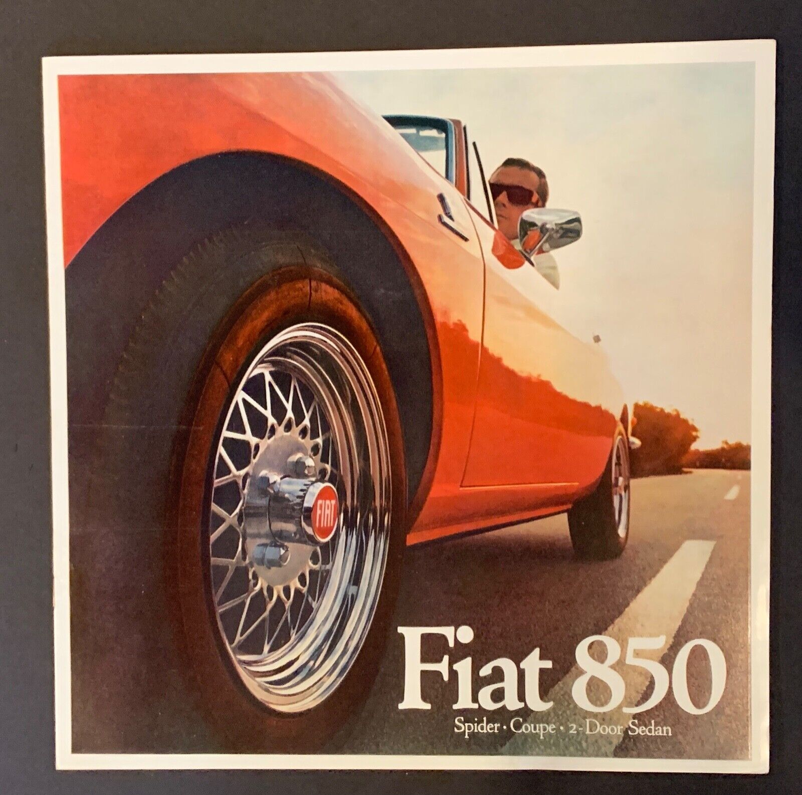 Original 1969 Fiat 850 Spider, Coupe ,Sedan 10 Page Large Format Sales Brochure