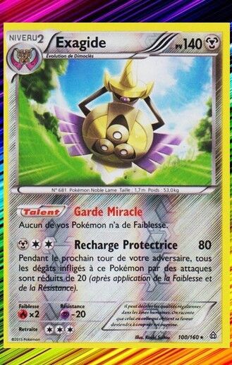 Reverse Exagide - XY5:Primo Choc - 100/160 - New French Pokemon Card