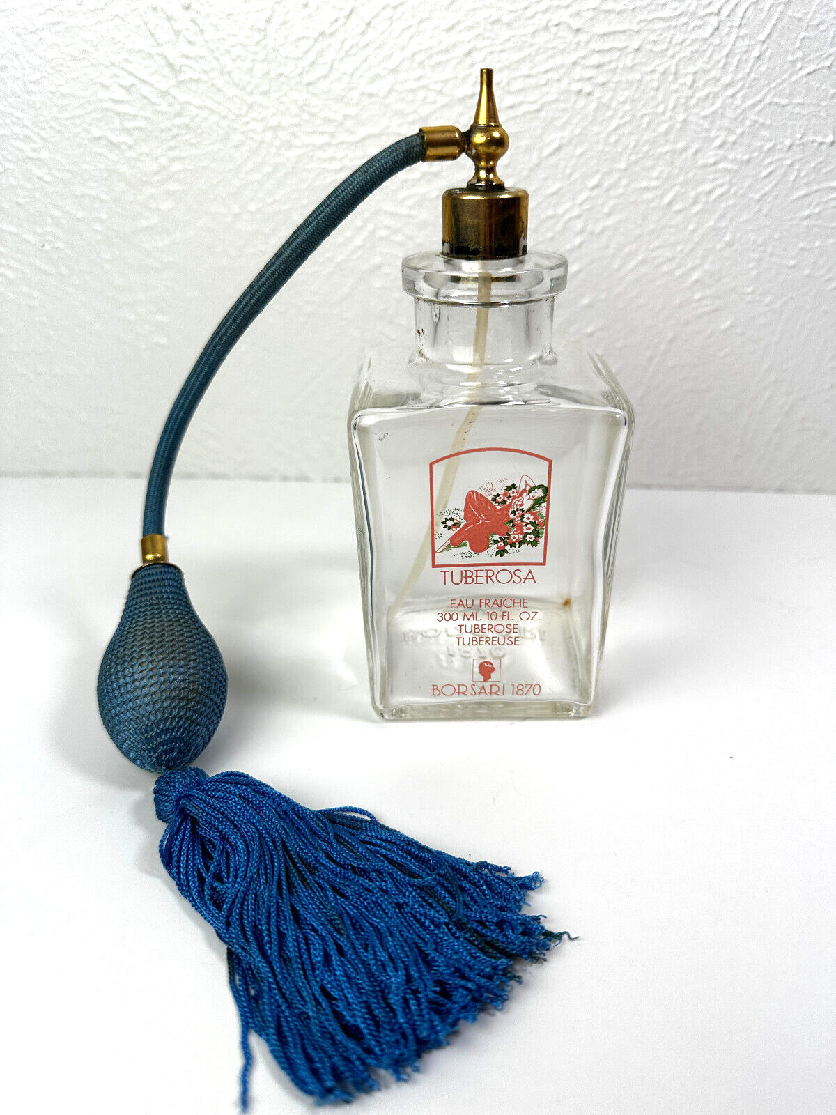 Vintage Tuberosa Borsari 1870 Perfume Bottle Spray Atomizer Refillable H9