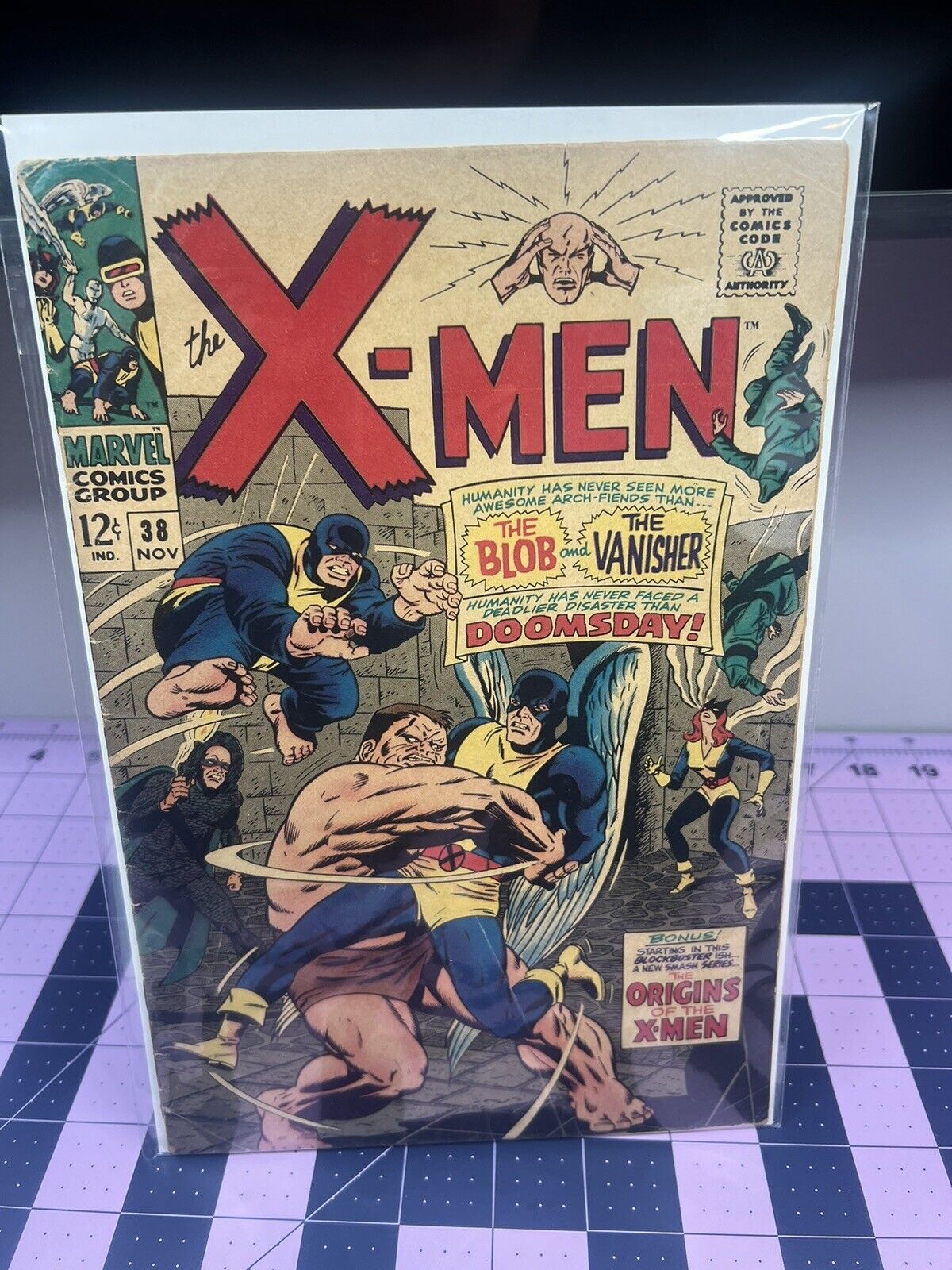X-Men #38 Blob The Vanisher Origins of the X-Men Begins Marvel 1967