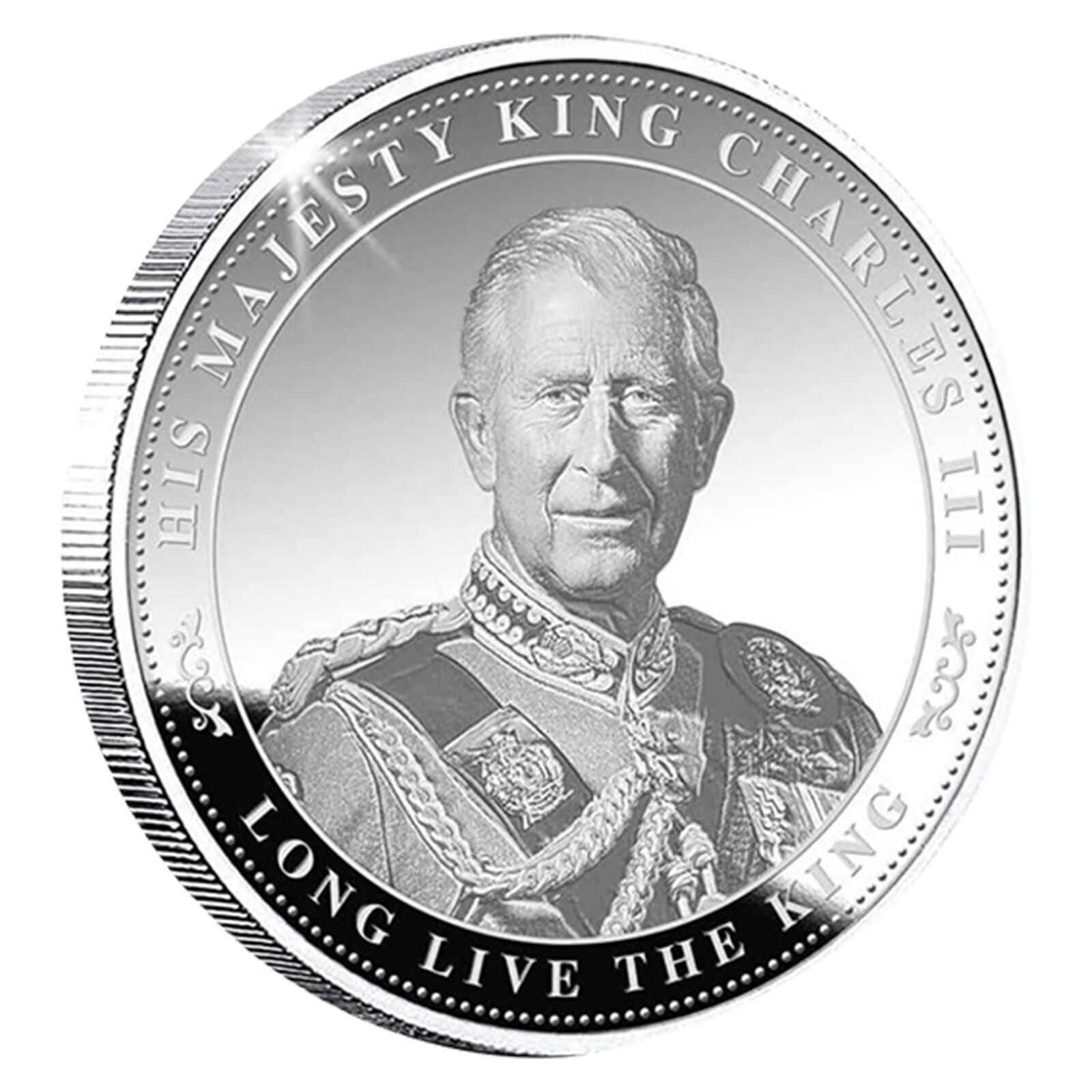 King Charles III Metal Commemorative Coin British Royal Challenge Coins 2023